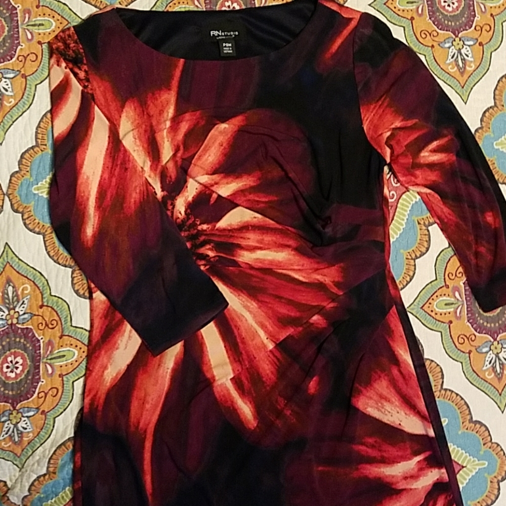Faux wrap dress